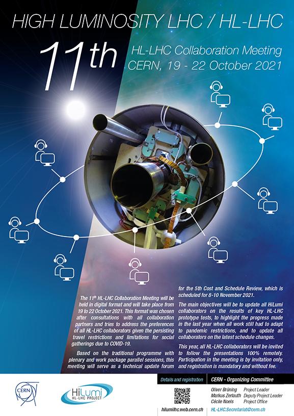 11th HL-LHC Collaboration Meeting Poster