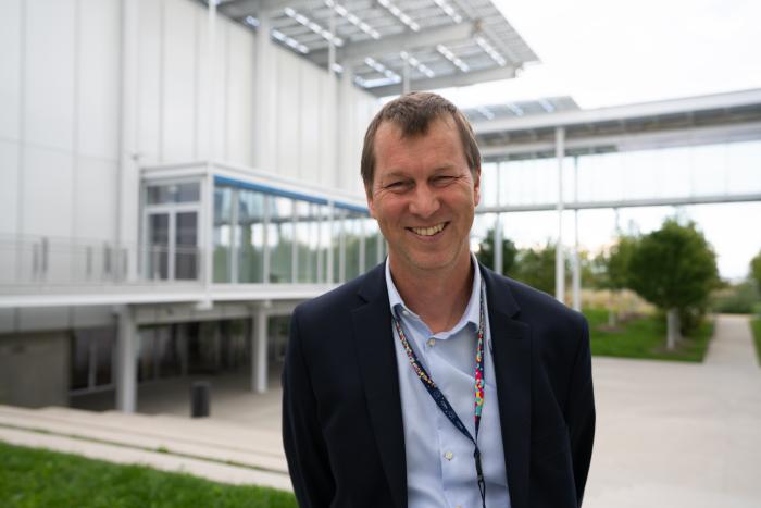 man smiling at camera