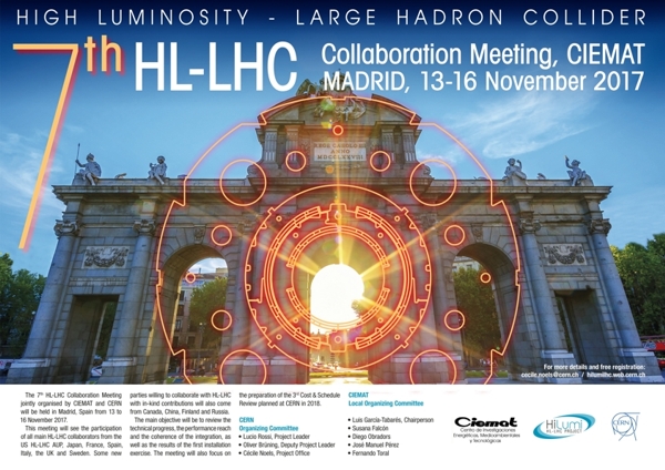 7th HL-LHC Collaboration Meeting, CIEMAT, Madrid, 13-16 November 2017