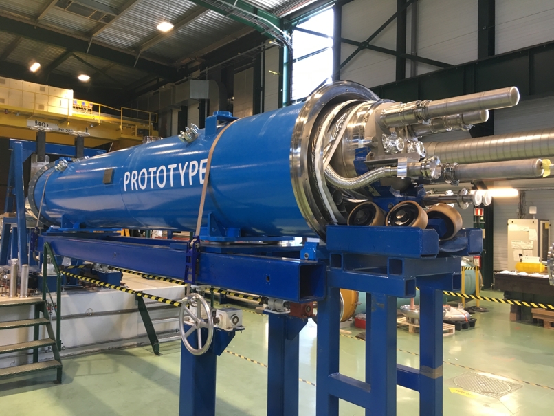 Full length prototype of an 11T dipole magnet