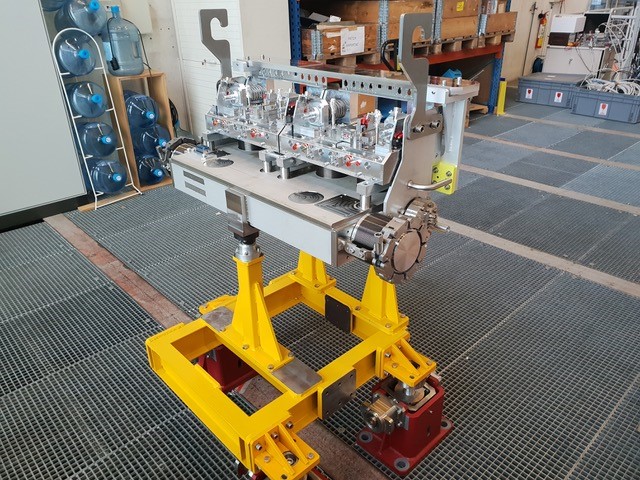 The first of four dispersion suppressor collimators arrived at CERN