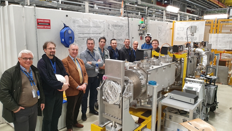 The first TDIS (injection Protection Absorber) is all set for installation at Point 2