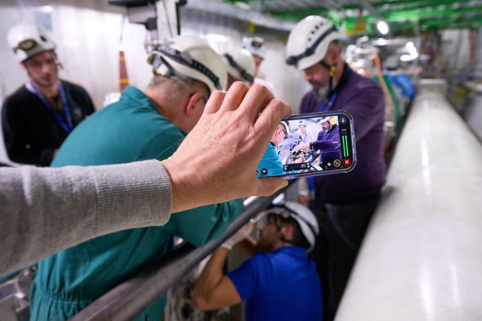 Beam Gas Curtain installed in the Large Hadron Collider