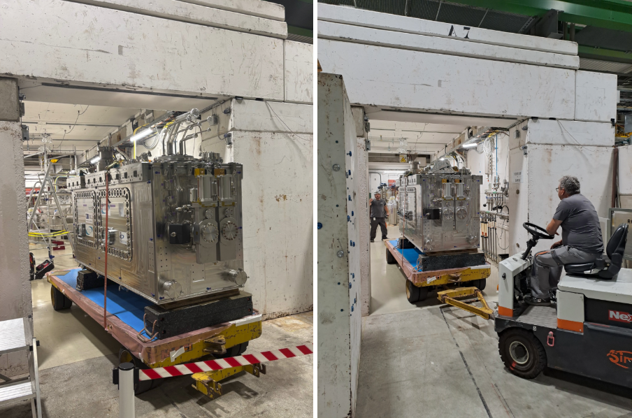 First series Double Quarter Wave crab cavity cryomodule arrives at CERN
