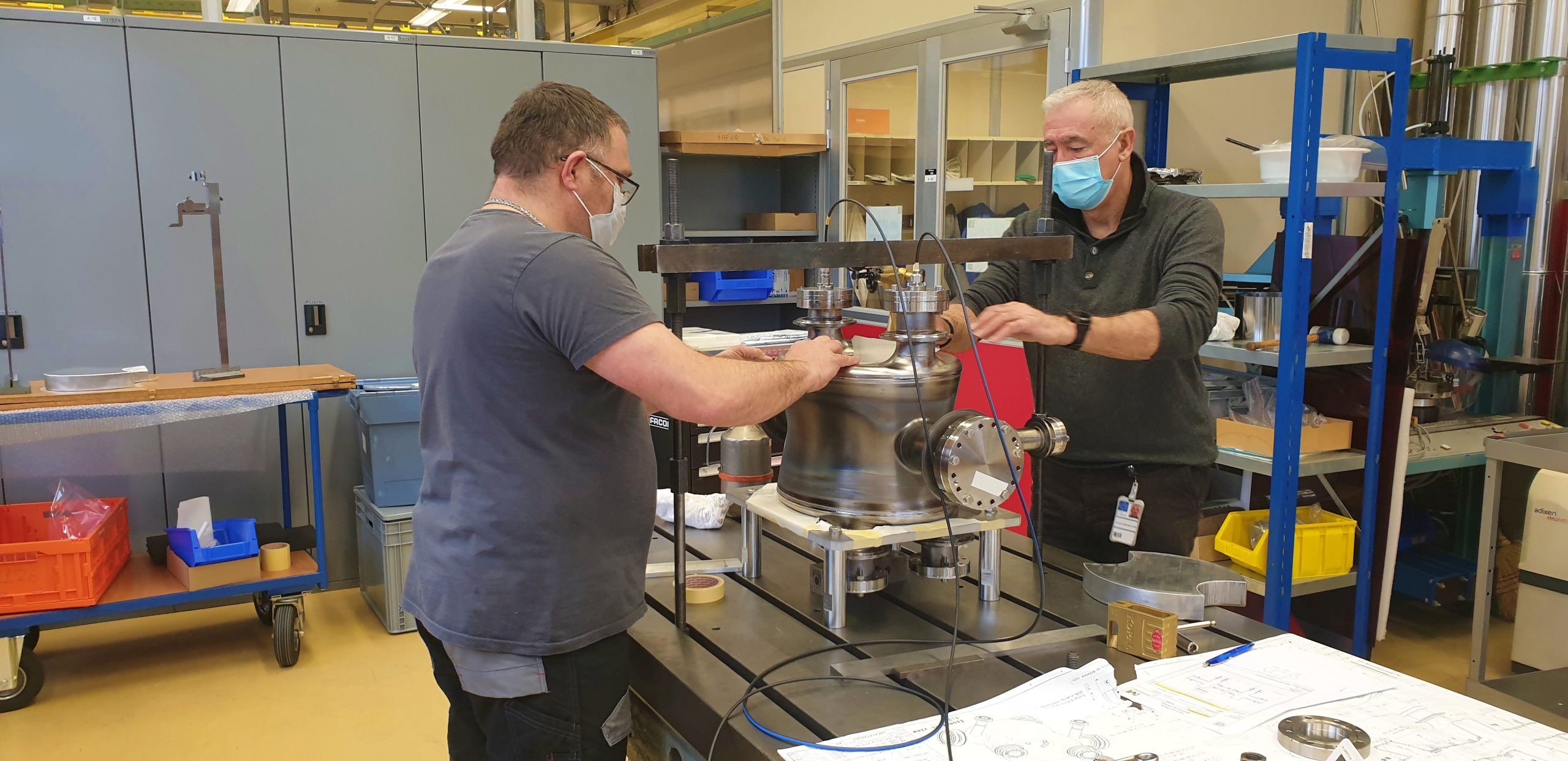 First welded DQW series cavity for HL-LHC