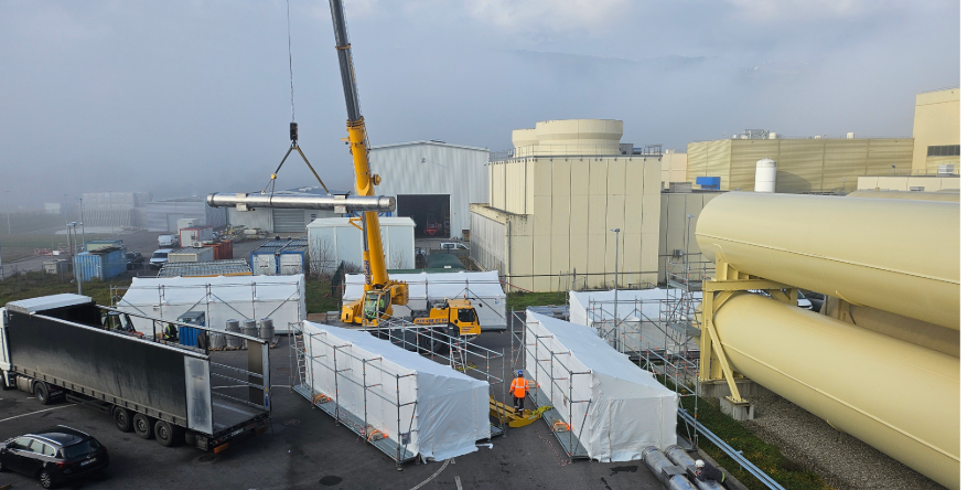 First phase of installation complete for the new HiLumi LHC Cryogenic Distribution Line